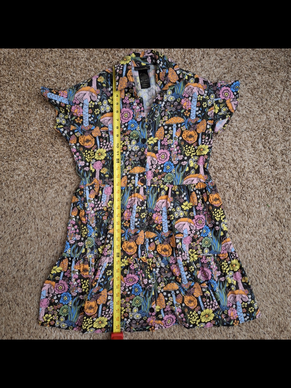 Nooworks Magic Mushroom Greta Dress XS Deadstock Rare - Picture 6 of 6